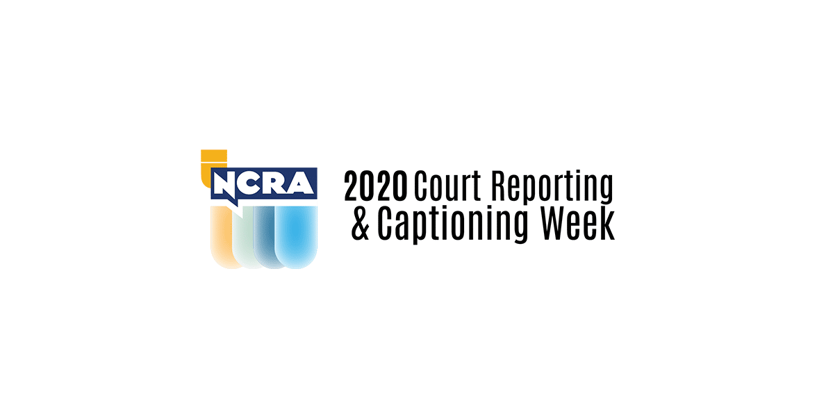 Court Reporting & Captioning Week Logo