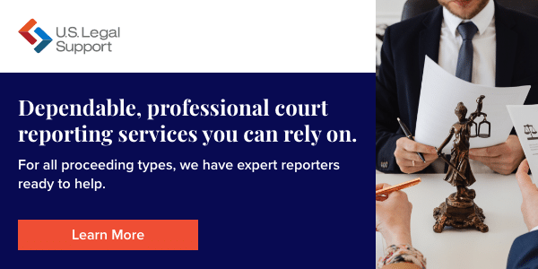 Court reporting services