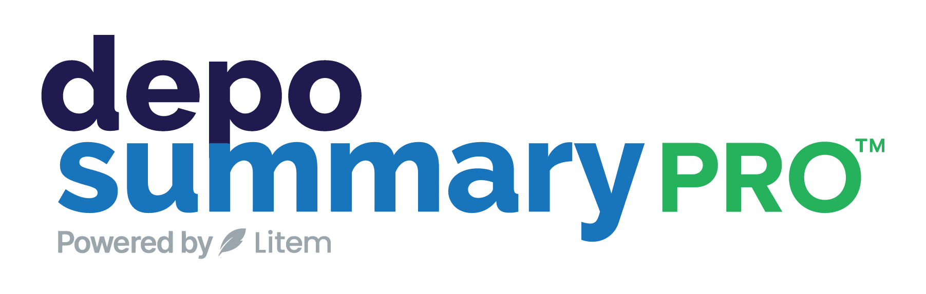 DepoSummary Pro - Powered by Litem Logo